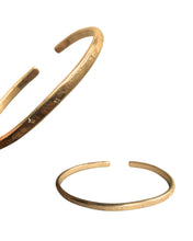 Star Set Diamond Heavy Weight Hammered Cuff Bracelet