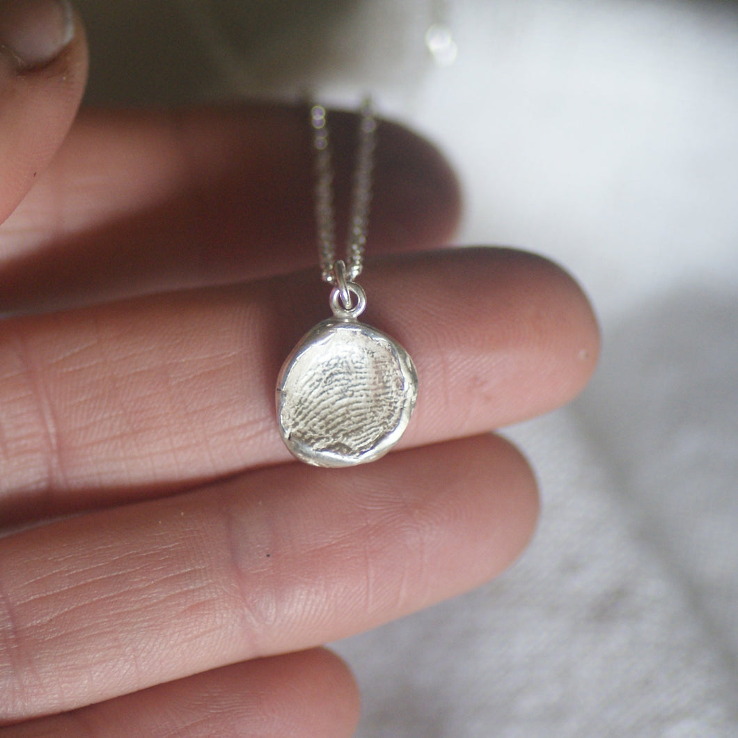 Personalised Finger Print Pebble Necklace Kit