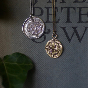 Compass Seal Necklace