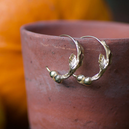 Beetroot Hoop Earrings