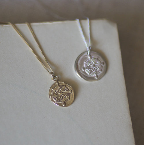 Compass Seal Necklace