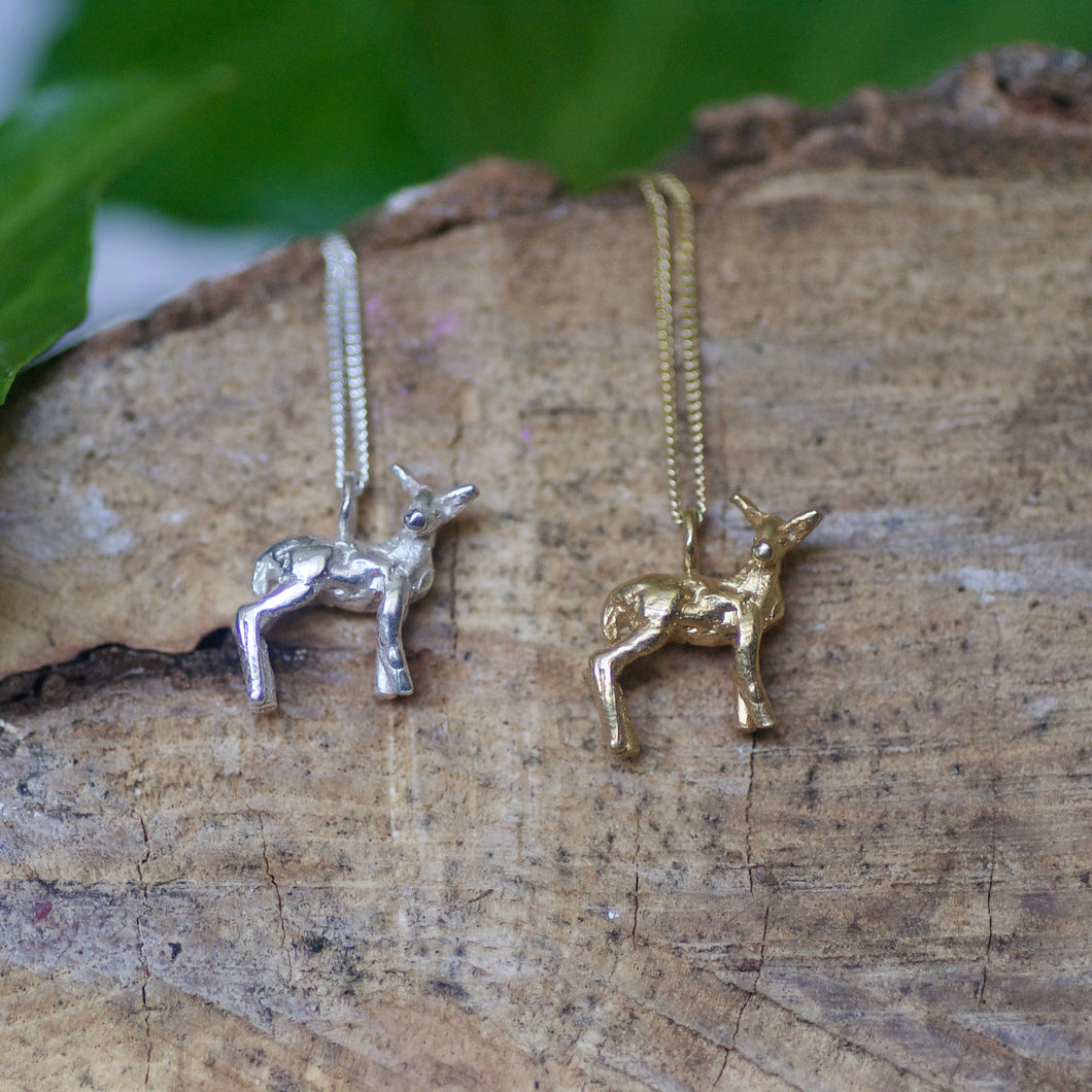 Tiny Fawn Necklace