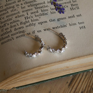 Daisy Chain Hoop Earrings