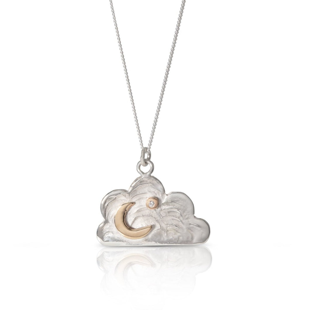 Night Sky Cloud Necklace – by emily - Main Image