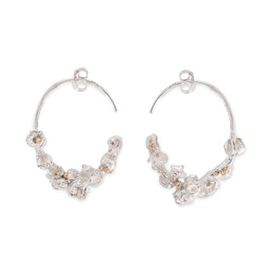 Statement Posy Hoop Earrings