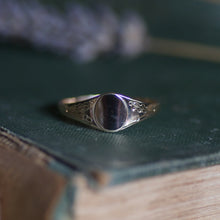 Acorn and Oak Leaf Engraved Signet Ring
