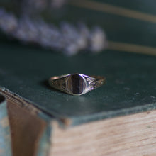 Acorn and Oak Leaf Engraved Signet Ring