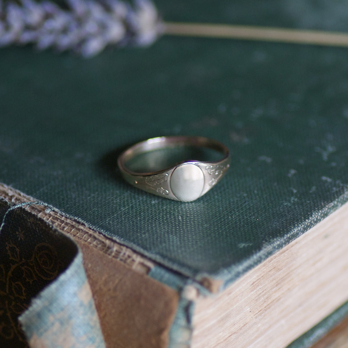 Acorn and Oak Leaf Engraved Signet Ring – by emily
