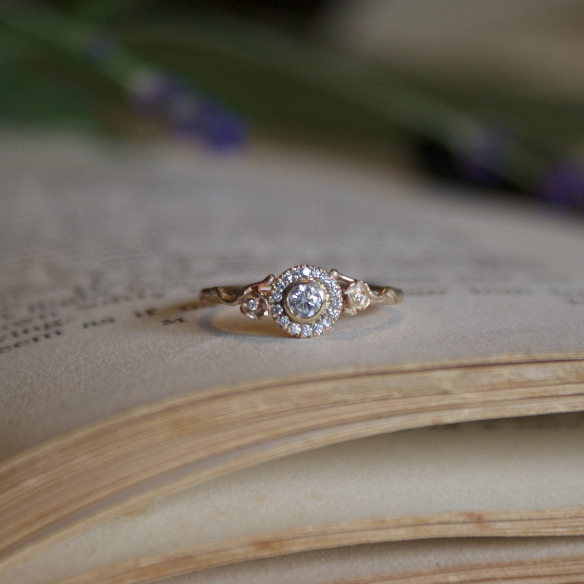 Diamond Secret Garden Halo Ring – by emily