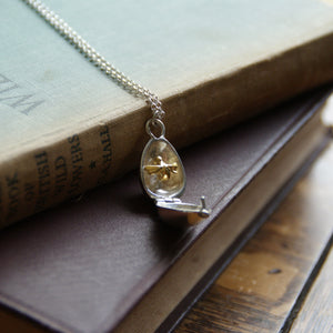 Silver and Gold Bumblebee Locket