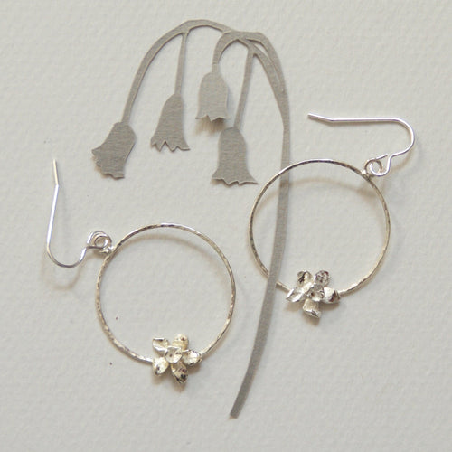 Daffodil Hoop Earrings