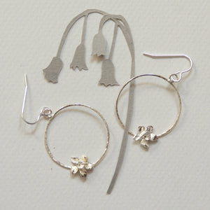 Daffodil Hoop Earrings