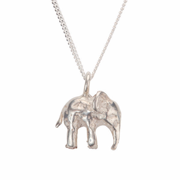 Tiny Elephant Necklace – by emily