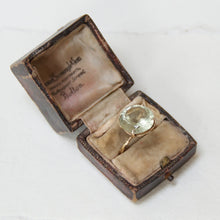 Green Amethyst 9ct Gold Ring