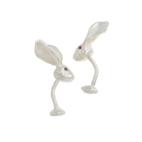 Silver Hare Cufflinks