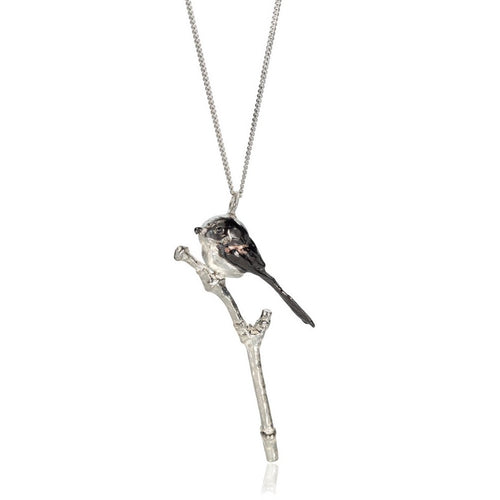 Long Tailed Tit and Branch Necklace