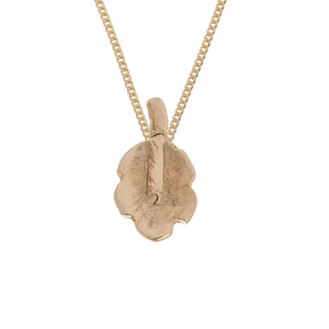 Tiny Oak Leaf Necklace