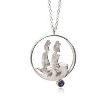 Pirate Ship Sapphire Necklace